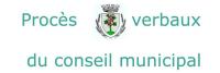 PV DU CONSEIL MUNICIPAL
